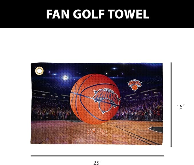 Northwest NBA Golf Towel – Official Licensed Microfiber Waffle Fabric, Absorbent 16x25 in Club Cleaning Accessory