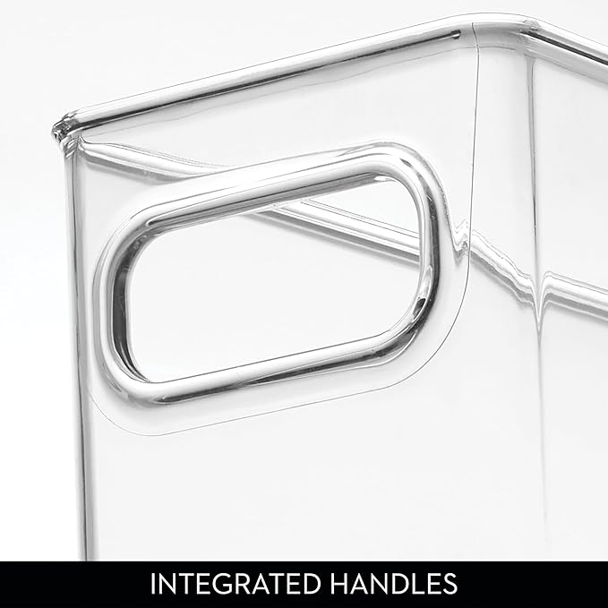 InterDesign Refrigerator and Freezer Storage Container – Deep Organizer Bin for Kitchen, Clear