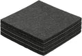 uxcell Felt Furniture Pads, 4Pcs 2.95" x 2.95" Adhesive Backed Felt Non-Slip Anti-Scratch Chair Leg Protectors for Protecting Hardwood Floor, Black