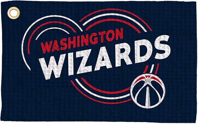Northwest NBA Golf Towel – Official Licensed Microfiber Waffle Fabric, Absorbent 16x25 in Club Cleaning Accessory