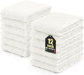 Homaxy 12 Pack Dish Towels for Kitchen (10 x 20 Inches, White), Super Soft and Absorbent Coral Velvet Dish Cloths for Washing Dishes, Nonstick Oil Fast Drying Microfiber Cleaning Cloth