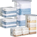 TAILINK 6 Pack Vacuum Storage Bags, Cube Combo (3 Jumbo+3 Medium), Vacuum Seal Bags for Clothing, Bedding, Blanket, Space Saving Closet Organization