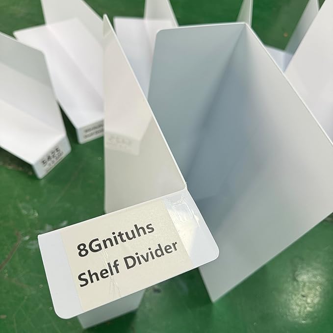 50 Pcs 54 * 25CM 1MM PVC Shelf Dividers for Closets Wood Shelf Separators Clothes Organizer and Bedroom Storage and Organization Organization Separator Shelf Laber