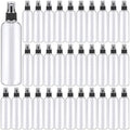 Eccliy 32 Pcs 8 oz Spray Bottles Fine Mist Plastic Spray Bottles Clear Empty Sprayer Hairs Refillable Travel Sprayer with Pump Cap for Cleaning Oils Travel Perfumes(Black,Clear)