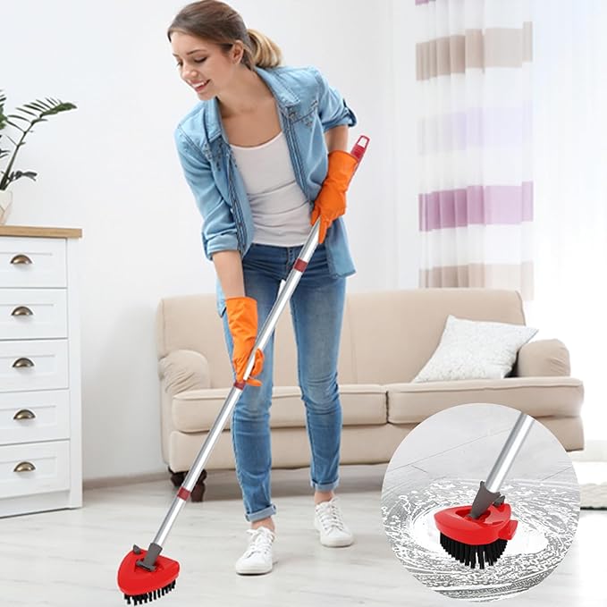 Small 2 Pack Scrub Brush Head ONLY for O Cedar RinseClean 2-Tank Spin Mop, Replacement Head Scrubber Brush,NOT for EasyWring 1-Tank System