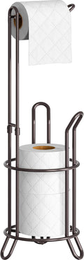Simple Houseware Bathroom Toilet Tissue Paper Roll Storage Holder Stand, Bronze