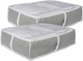 DII Breathable Closet Soft Storage Bag, Gray, Blanket Size
