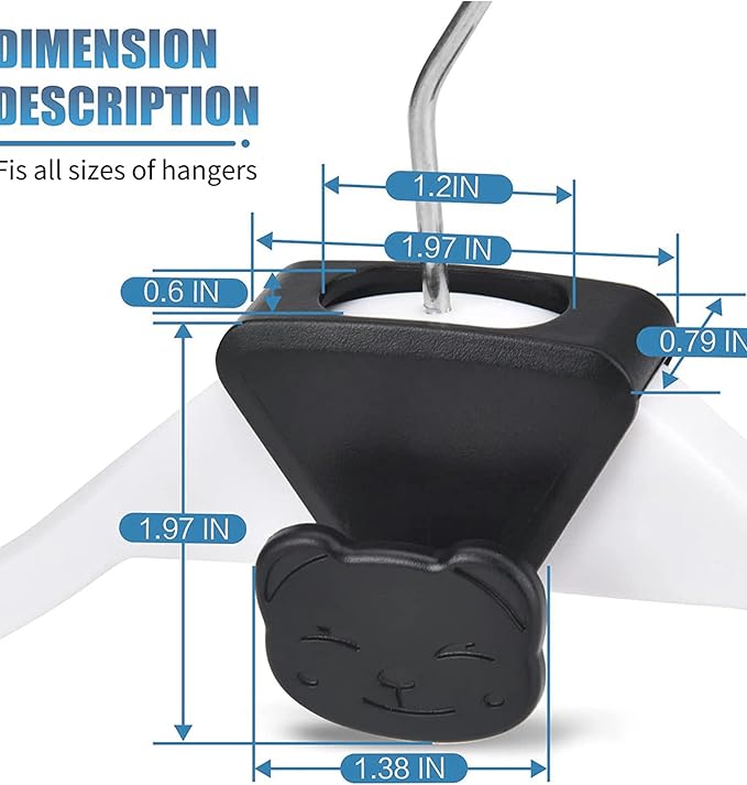 Closet Space Saving Hanger Hooks 90 Pack Heavy Duty, Triple Cascading Clothes Hangers Connector Hooks. Plastic Extender Organizer Hangers Space Saving for Clothes Space Saver for Accessories