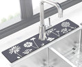 Kitchen Sink Splash Guard Faucet Mat -1 PC Super Absorbent Fast Drying Mat Sink Gadgets-Splash Guard Behind Faucet Drip Catcher for Kitchen(23.5" X 5.5" )