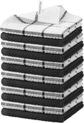 Nialnant 100% Cotton Terry Kitchen Cleaning Rags,Soft Absorbent Dish Cloths for Washing Dishes,Quick Drying Dish Towels-12x12 in,12 Pack