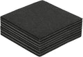 uxcell Felt Furniture Pads, 8Pcs 5.12" x 5.12" Adhesive Backed Felt Non-Slip Anti-Scratch Chair Leg Protectors for Protecting Hardwood Floor, Black