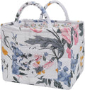 Boho Fabric Storage Basket, Large Capacity Laundry Basket, 12.2'' x 10.23'' x 10.23'' Collapsible Laundry Hamper with Easy Carry Handles (A Multi-Color 9, L)