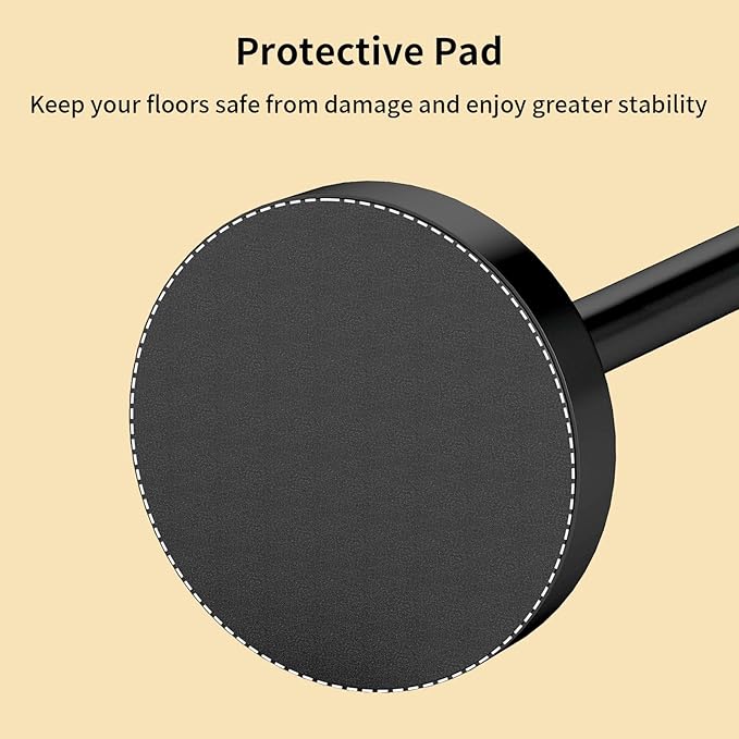 YUMORE Toilet Paper Holder Heavy Weighted Stand, Free Standing Bathroom Extra Toilet Paper Organizer with Reserve Storage for Spare Rolls, Matte Black Stainless Steel Floor Bath Tissue Roll Holder