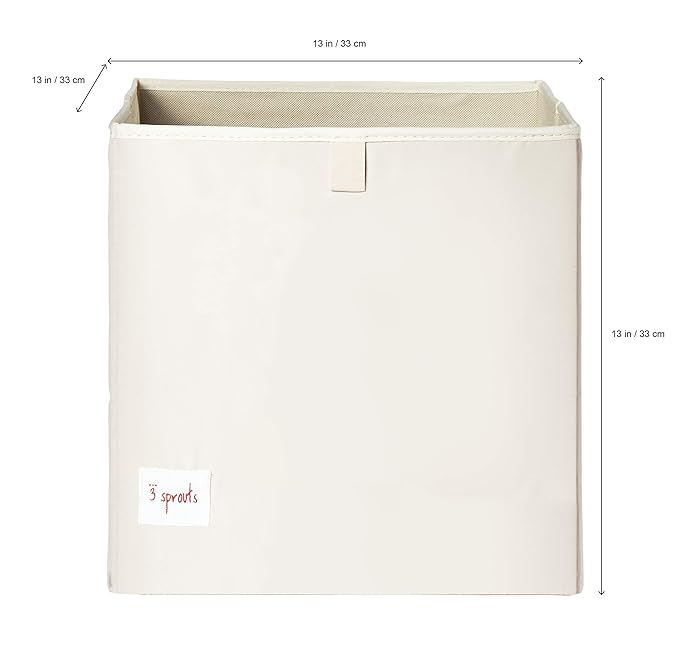 3 Sprouts Toy Storage Organizer: Toy Box Cube Organizer for Playroom, Nursery - Foldable Storage Bin - Panda