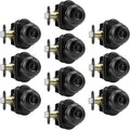 Haidms Black Door Knobs Interior, Privacy Interior Door knobs, Matte Black Indoor Doorknobs for Bedroom or Bathroom (10 Pack)
