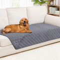 Smiry Waterproof Dog Bed Cover Pet Blanket, Soft Washable Dog Blanket for Furniture Bed Couch Sofa Reversible, Checkered (40"x80", Grey/Grey)