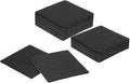 uxcell Felt Furniture Pads, 16Pcs 5.12" x 5.12" Adhesive Backed Felt Non-Slip Anti-Scratch Chair Leg Protectors for Protecting Hardwood Floor, Black