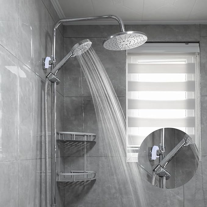 Sliverdew Suction Cups for Shower Caddy, 6 Pcs Shower Caddy Suction Cups with 3 Pieces Rubber Rings Large Suction-Cup for Bathroom, Easy to Attach