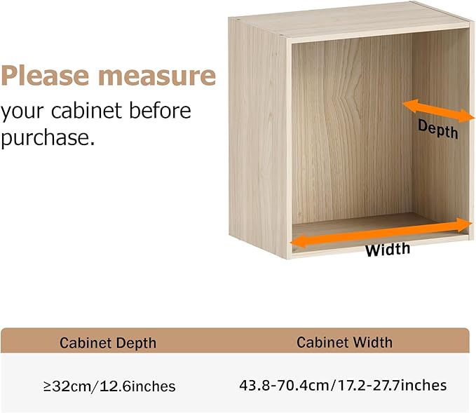 Expandable Closet Shelf Wall-Mounted Metal Storage Rack Adjustable Closet Rod DIY Divider Separator Space Saving for Cabinet Wardrobe Cupboard Kitchen Pantry Cupboard, 17.2-27.7 Inches