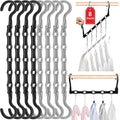 Closet Organizers and Storage,8 Pack Stronger Space Saving Hangers Clothes Hanger with 5 Holes Closet Storage for Heavy Clothes,Magic Home Organization College Dorm Room Essentials for Girls Guys