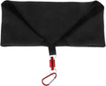 BESTonZON Magnetic Microfiber Golf Towel with Clip Black Waffle Pattern Sweat and Cleaning Cloth for Women Men Golf Bag Accessory Outdoor Sports