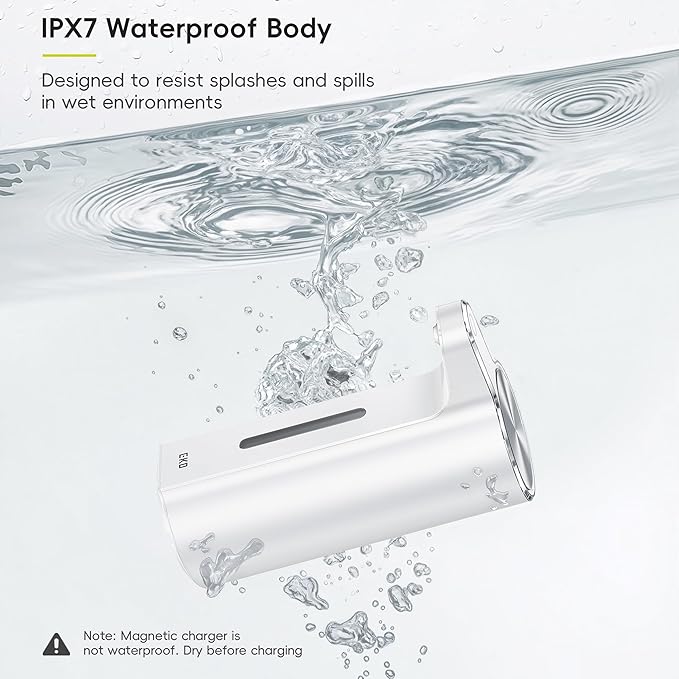 EKO Aroma Pro 13.5 fl oz Touchless Automatic Liquid Soap Dispenser, Rechargeable Electric Hand & Dish Soap Dispenser for Bathroom and Kitchen, IPX7 Waterproof, Adjustable Volume Control (White)