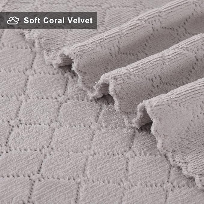 Homaxy 12 Pack Dish Towels for Kitchen (13 x 19 Inches, Grey), Super Soft and Absorbent Coral Velvet Dish Cloths for Washing Dishes, Nonstick Oil Fast Drying Microfiber Cleaning Cloth