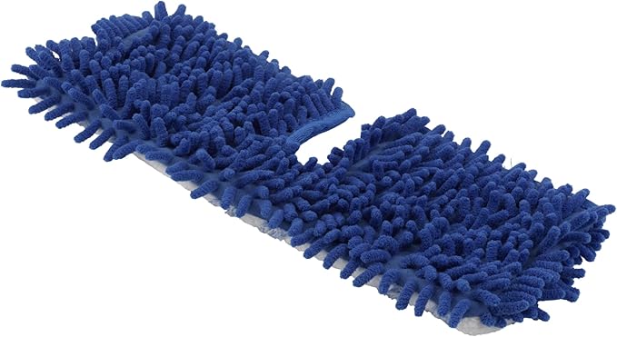 Clorox Ready Flip Spray Mop Refill Pad Machine-Washable Dual-Use Chennille & Microfiber Head, Blue
