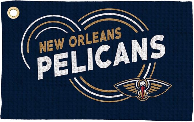 Northwest NBA Golf Towel – Official Licensed Microfiber Waffle Fabric, Absorbent 16x25 in Club Cleaning Accessory
