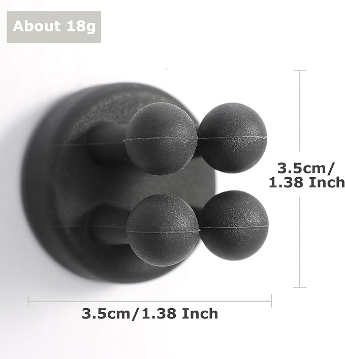 XoYoZo 4 pcs Silicone Toothbrush Holder Multi-Function Hook Waterproof self Adhesive Single Toothbrush Hook Plug Holder for Wall for Hanging Bathroom Kitchen Living Room Office
