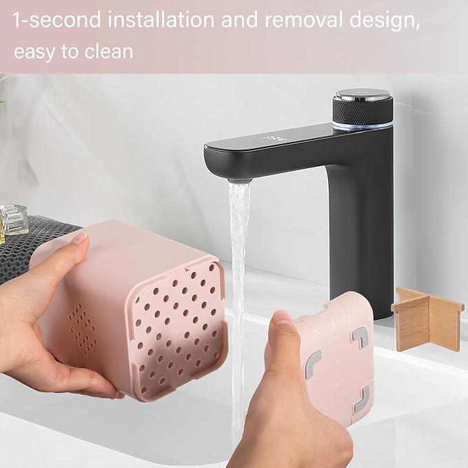 Toothbrush Holders for Bathrooms, Electric Toothbrush Holder Kids Toothbrush and Toothpaste Organizer for Countertop Vanity Accessories Storage (3 Slots Pink)