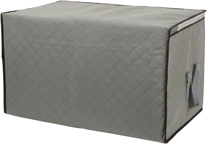 2 Pack Foldable Large Storage Bags 28 x 20 x 12 (L x W x H) inch for Comforter Quilt Blanket Clothes with Clear Window & Handles - Easy to Fit King Size Comforter Set - Closet Under Bed Organizer