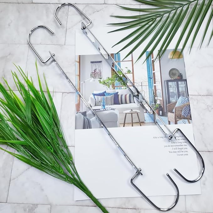 12 Pieces Space Saving Metal Collapsible Hangers for Heavy Clothes, Closet Space Savers Metal Hanger Organizer for Dorm, Room Essentials Storage