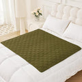 Smiry Reversible Waterproof Couch Covers for Sofa, Washable Dogs Pet Couch Covers for 3 Cushion Sofa Pet Friendly, Water Resistant Furniture Protector Slipcover, Geometric (40"x50", Green/Navy)