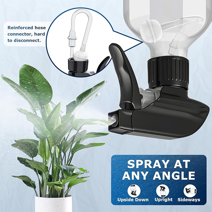 Veco 500mL (17oz) Graduated Spray Bottles, 4-Pack — 360° Any-Angle Spraying for Easy Dilution, Leak-Resistant spray bottles for Cleaning, Plants, Hair & Pet Use + Foldable Funnel