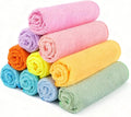 Orighty Washcloths Towels Set 10 Pack, Highly Absorbent and Soft Feel Microfiber Face Cloths, Multi-Purpose Wash Cloths & Hand Towels for Bathroom, Hotel, Spa, and Gym, 11.5x11.5 Inch, Multicolor