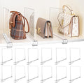 12 Pack Shelf Dividers, Adjustable Shelf Dividers for Closet Organization with Non-Slip Design, Clear Acrylic Shelf Dividers for Clothes, Handbags, Purses, Towels, Bookshelf in Home Organization
