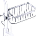 Sponge Holder for Kitchen Sink, Kitchen Organizer, 304 Stainless Steel Cleaning Supplies Organizer, Sink Brush Holder, Sink Organizer, Hanging Organizer (ROUND RIGHT)