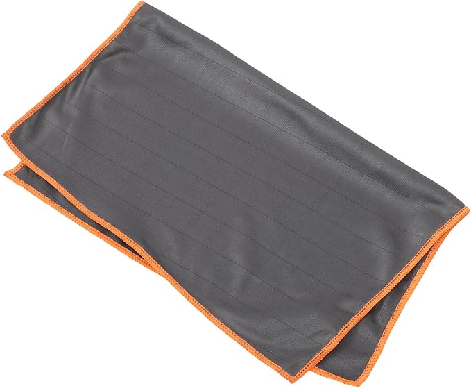 Garneck Car Microfiber Cleaning Cloth Orange, Absorbent Wash Cloth for Car Glass and Surfaces, Reusable Automotive Cleaning Rag for Dusting and Streak-Free Wiping
