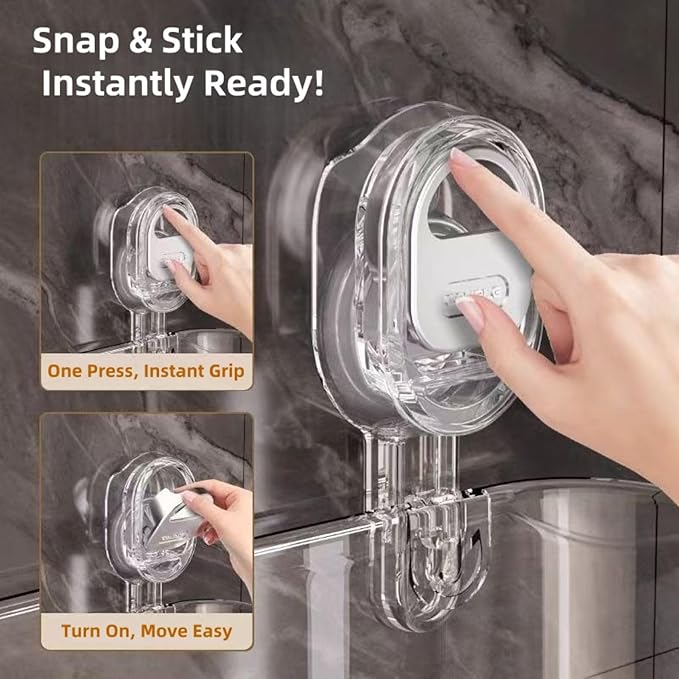 Clear Bathroom Shower Caddy, Wall Mount Storage Shelf with Suction Cups,Bathroom Storage Shelf 12.7x4.5x3.5 inchesLoad-bearing capacity: 22IB 1piece （Golden transparent）