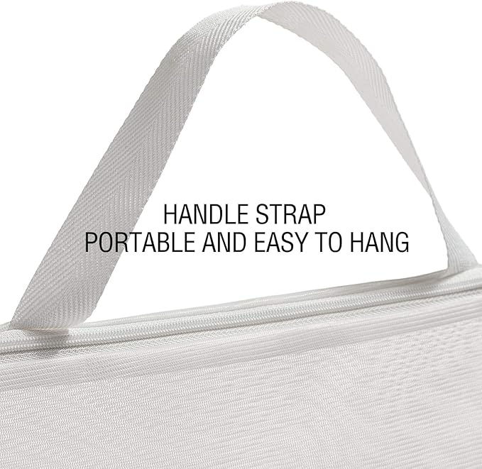 Tenrai Laundry Bag Mesh Wash Bag，Use YKK Zipper，Tote Bag Bathroom Hanging, Bra Fine Mesh Wash Bag for Underwear 3 Bags（3L Cellular Mesh）