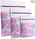 GOGOODA Mesh Laundry Bags for Delicates Durable Protective Wash Bags Travel Storage Bags for Intimates Lingerie, 3PCS (S,M,L)