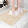 Hargiis Non-Slip Bathtub Mat, Anti Slip Shower Mat, Fast Drying Bathtub Mats, Foot Scrubber Mat, Anti Slip Mat for Tub, Floor, Bathroom, Kitchen, Home, Hotel (Beige 47"×16")