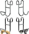 Shower Caddy Hook Helmet Fence Hooks Hook Caddy Hooks for Hanging Wires Hooks for Wire Shelves Heavy Duty Rustproof Hook Utility Hooks 4 Pack Silver