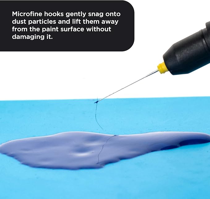 Master Elite Dirt, Dust, and Particle Pick Set with 10-Piece Refill of Barbed Hook Picking Needles - Easily Remove Dust Particles from Wet Paint, Freshly Painted Surfaces, Resin, Auto Finish Coatings