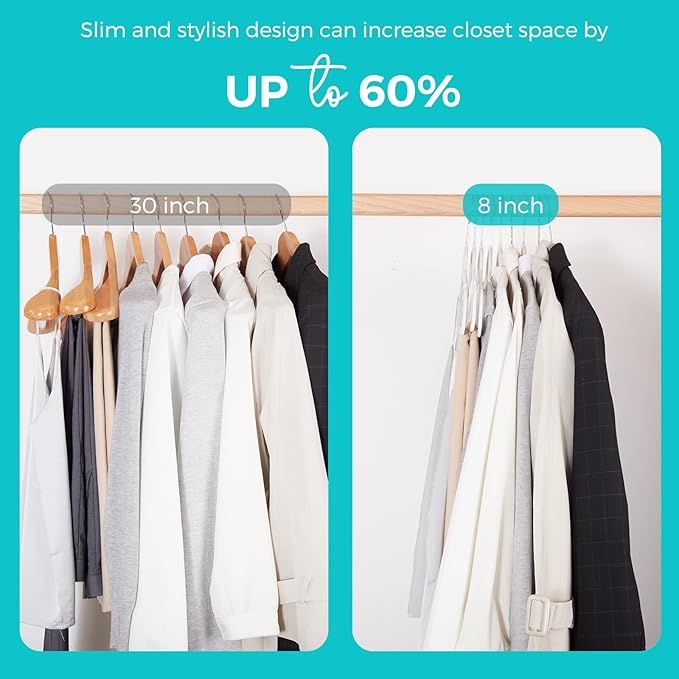HOUSE DAY Premium Velvet Hangers 100 Pack White, Non-Slip Flocked Felt Hangers, Sturdy Clothes Hanger with 360° Rotatable Hook, Heavy Duty Durable Slim Coat Hanger for Closet Space Saving