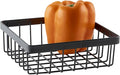 G.E.T. WB-662-MG Square Metal Storage Wire Basket for Pantry, Produce and More, 6" x 6" x 2"