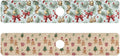 Bows Holly Bell Beige Gingerbread Snowflakes Kitchen Sink Splash Guard Sink Faucet Mat Faucet Handle Drip Catcher Drain Mats for Kitchen Bathroom Countertop Absorbent Dish Drying Pad 2Pack 30