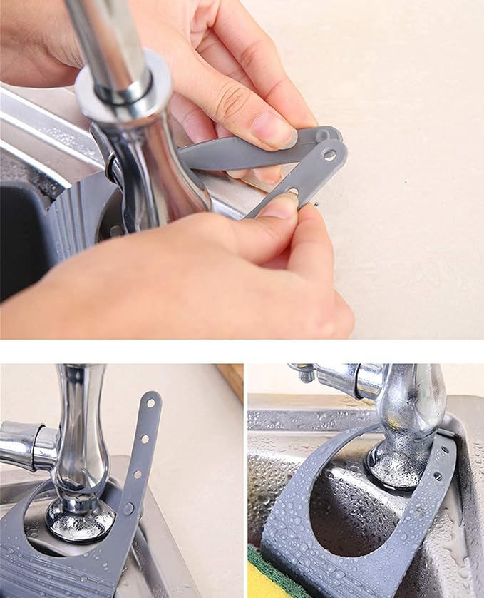 YYaaloa Sink Basket Sink Strainers Basket Kitchen Drain Shelf Sink Storage Holder (Style 2- Beige)