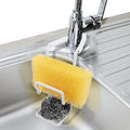 Sink Caddy Sink Sponge Holder - Faucet Rack Shower Tray - Kitchen and Bathroom Metal Organizer Hanging Fix Around Faucet